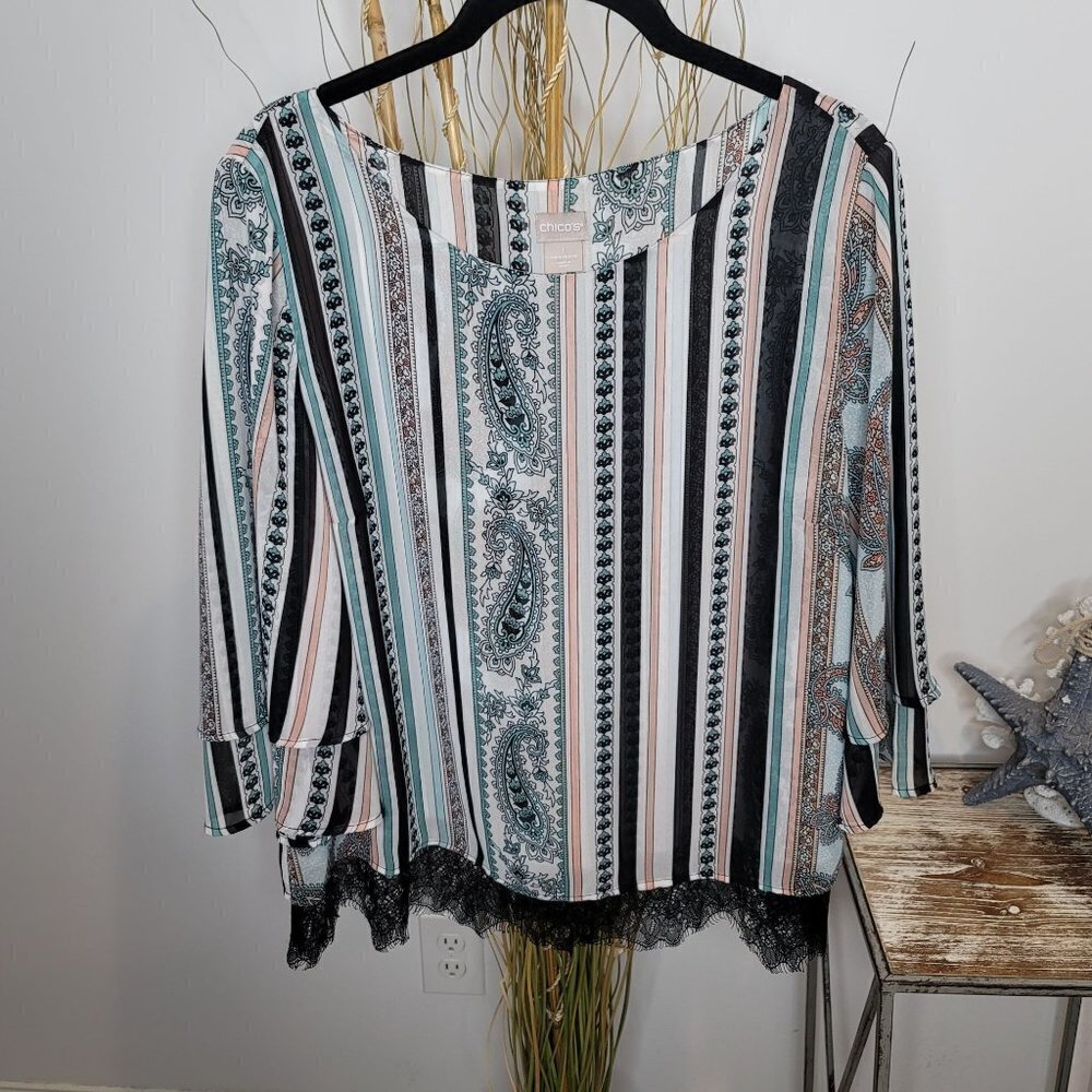 Chico's Blouse Womens 1‎ (8/10)